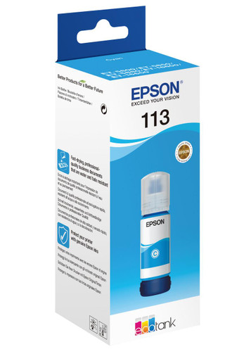 Epson 113 EcoTank Cyan Ink (C13T06B240) - Epson EcoTank Series Ink Cartridges - Epson