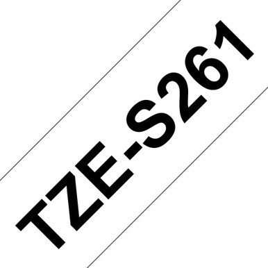 Brother Tzes261 Black On White 36Mm Strong Adhesive - Paper & Labels - Adhesive