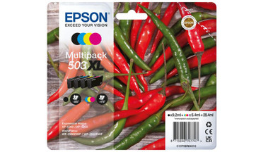 Epson Chillie 503Xl Multipack Multipack Ink - Epson WorkForce Series Ink Cartridges - Epson WorkForce WF-2960 Inkjet Printer