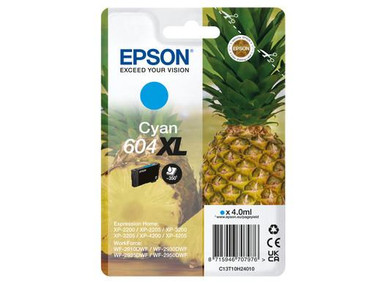 Epson Pineapple 604Xl Cyan Ink Singlepack Ink - Epson WorkForce Series Ink Cartridges - Epson WorkForce WF-2910DWF Inkjet Printer