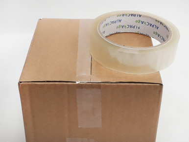 Clear BOPP Tape 25mm 66m 35mu - Clear - Adhesive