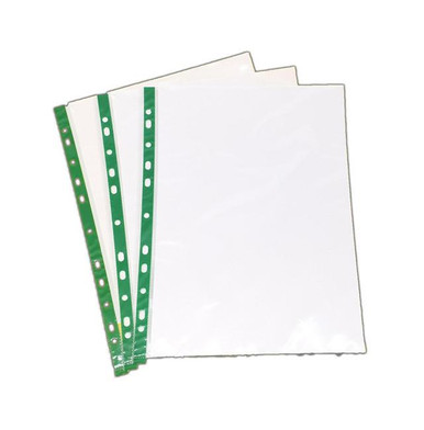 Punched Pockets A4 30 micron (PK100) - Office Supplies - Document Storage