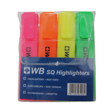 Highlighter Pens Assorted Wallet - Highlighters - Office Supplies