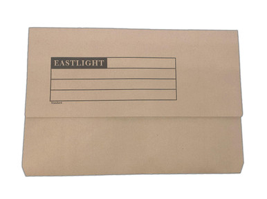 Half Flap Document Wallet Pack of 50 - Buff - Office Supplies - Document Storage