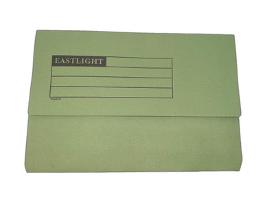Half Flap Document Wallet Pack of 50 - Green - Office Supplies - Document Storage