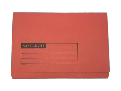 Full Flap Document Wallet Pack of 50 - Red - Document Wallets - Filing Supplies