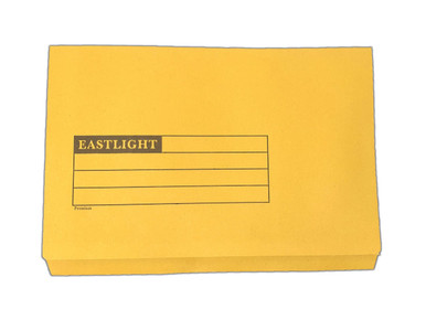 Full Flap Document Wallet Pack of 50 - Yellow - Document Storage - Office Supplies
