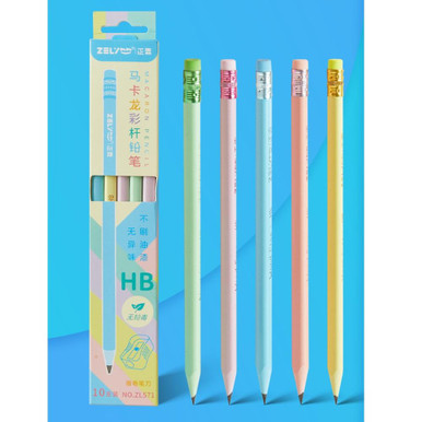 Pack of 10 HB Macaron Pencils - HB Pencils - Pack
