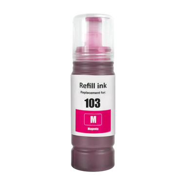 Compatible Epson 103 Ecotank Magenta Ink Bottle - (C13T00S34A) - Epson EcoTank Series Ink Cartridges - Epson EcoTank L1110 Ink Cartridges