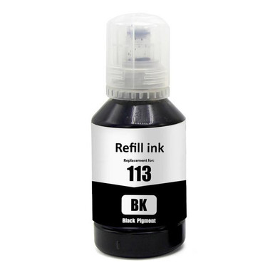 Compatible Epson 113 Ecotank Pigment Black Ink 127ml (C13T06B140) - Epson EcoTank Series Ink Cartridges - Epson EcoTank ET-16600 Ink Cartridges