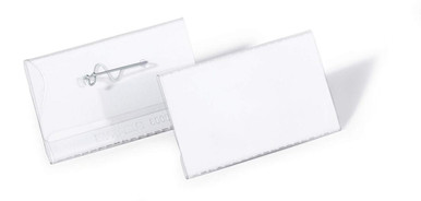 Name Badge with Pin 40x75mm 8008 (PK100) - Name Badges - Insert Cards