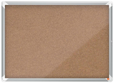 Nobo PremPls Cork Lock Board 8xA4 - Lockable Notice Boards - Cork Boards