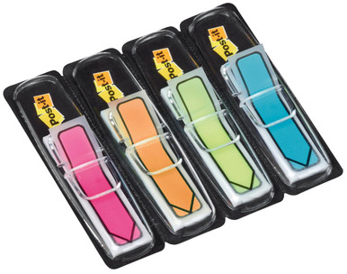 Post-it Index Arrow 4 Bright Col 684ARR4 - Index Tabs - Repositionable Tabs