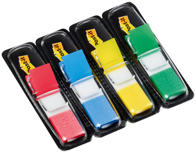 PostIt Index Flags 12mm 140 Tabs 4 Assor - Index Flags - Page Markers