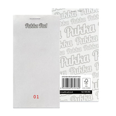 Pukka Restaurant Pad 64x127mm PK5 - -
