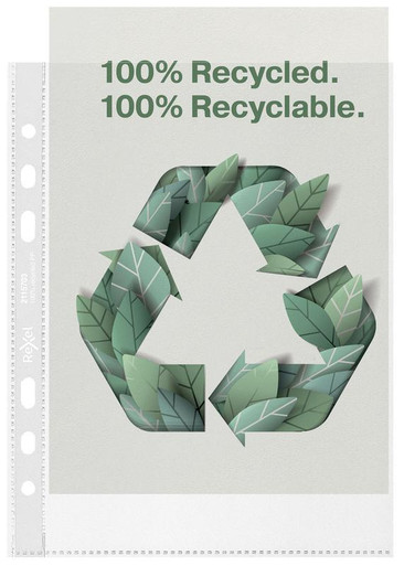 Rexel Pocket Recycled PP 70mic A5 PK50 - Document Pockets - Recycled Pockets