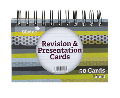 Silvine Rev Cards Asst 152x102mm PD50 - Revision Cards - Presentation Cards