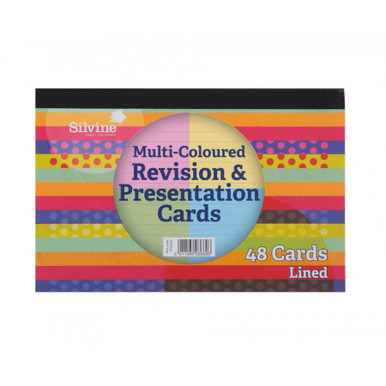 Silvine Revision Cards Asst PK48 - Revision Cards - Presentation Cards