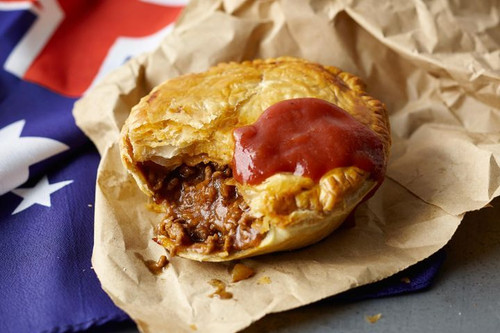 Meat Pie and Aussie Flag