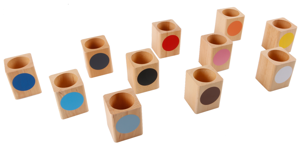 Coloured Inset Pencil Holders Set of 11 (GAM)