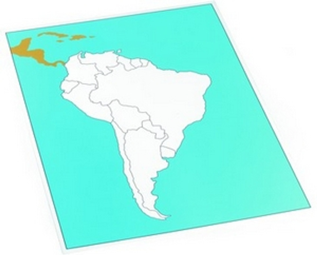 Control map of South America unlabeled