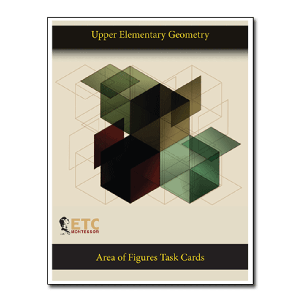 Upper Elementary Geometry Curriculum dealing with Area, cards cut and printed on PVC