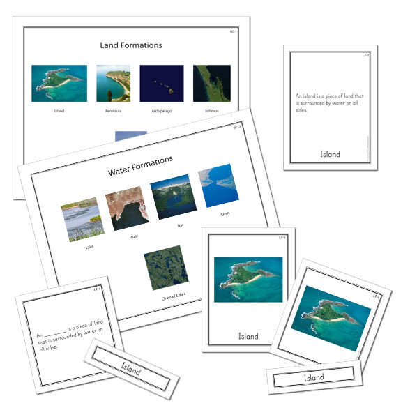 Land and water formations - Think Education Supplies