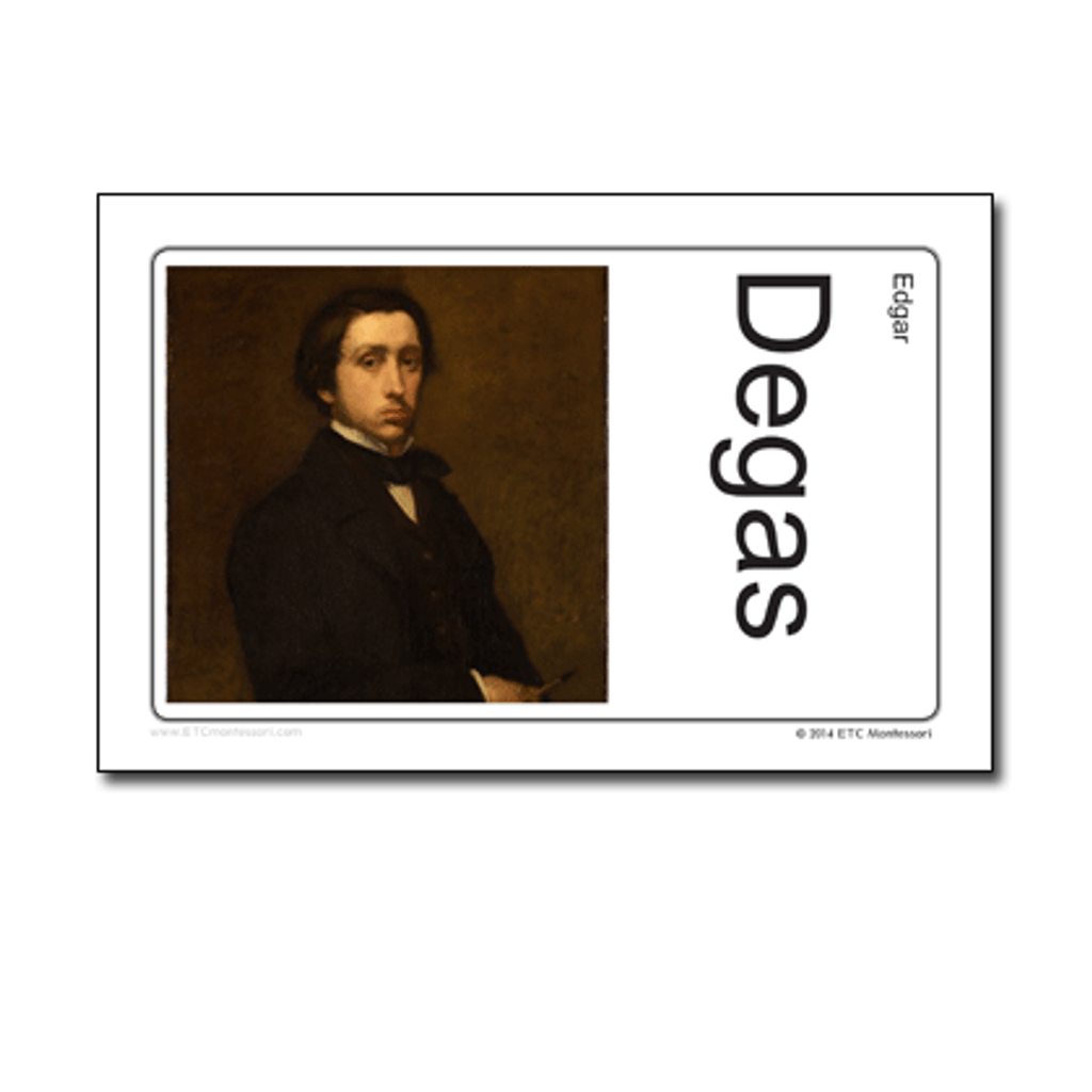 Art study Edgar Degas 12 cards 22x14cm