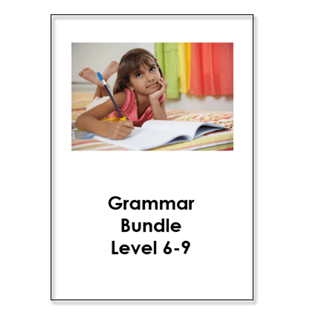Lower elementary grammar package set pvc