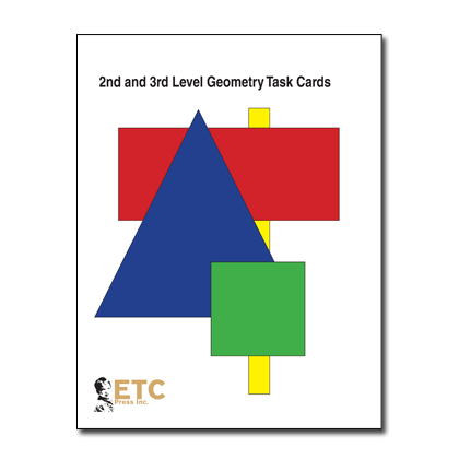 ELC-3063 2nd and 3rd Level Geometry Task Cards - Think Education Supplies