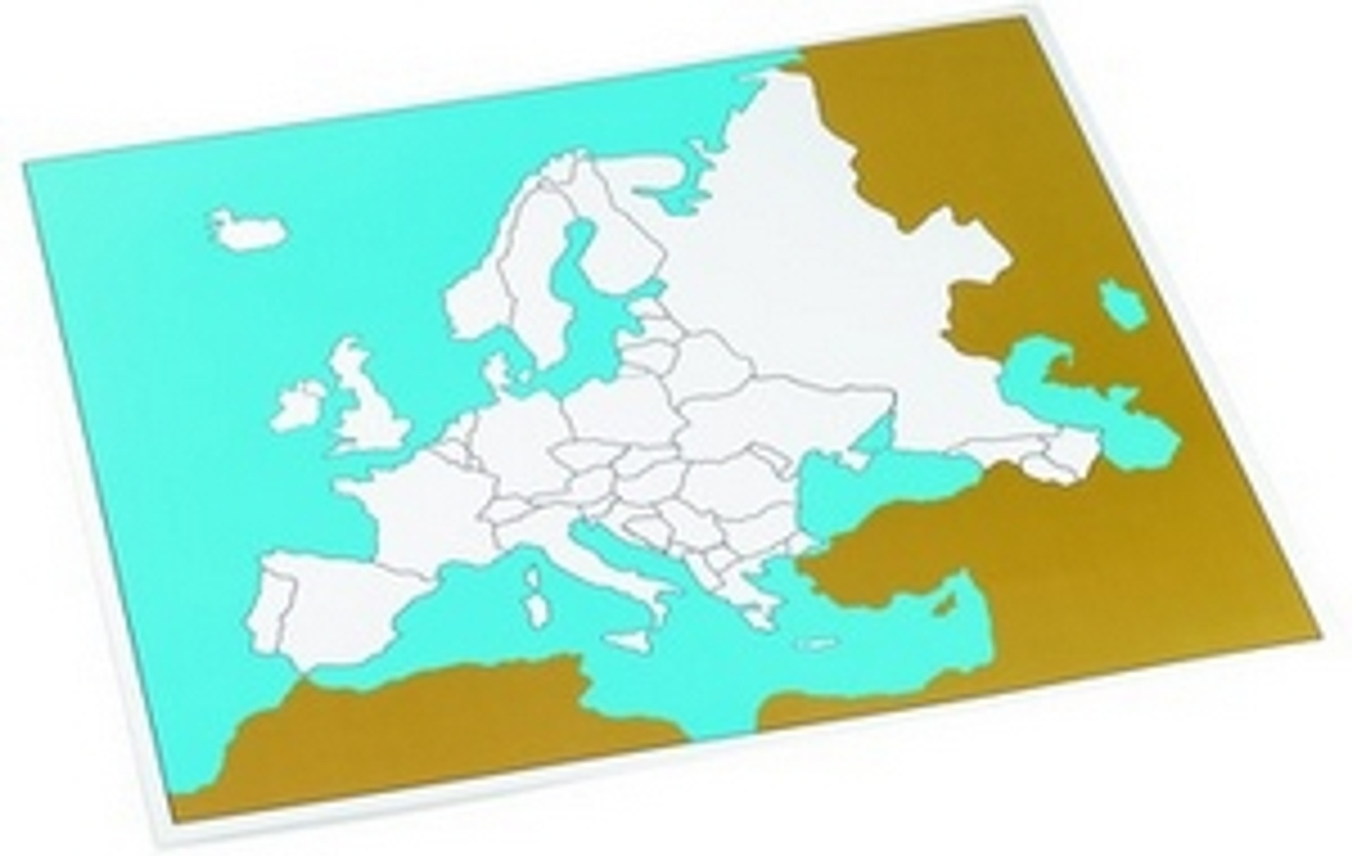 Control map of Europe unlabeled Think Education Supplies