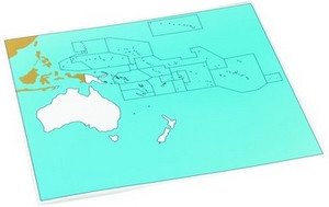 Control chart of Oceania-Pacific, unlabeled - Think Education Supplies