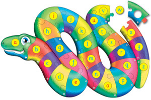 Alphabet Snake Floor Puzzle 52 pieces