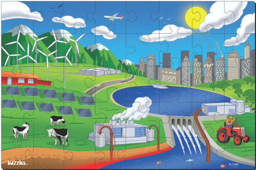 Renewable Energy Floor Puzzle 40 pieces