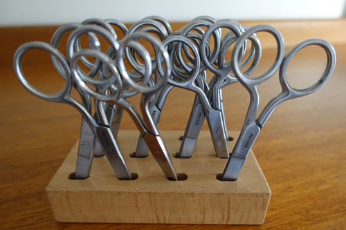 Scissor Block takes 12 scissors (scissors not included)