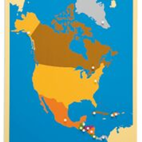 Puzzle map North America (Nienhuis)