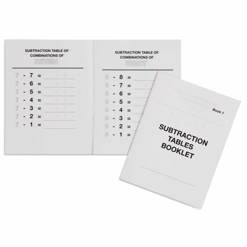 Subtraction Tables Booklet: 1