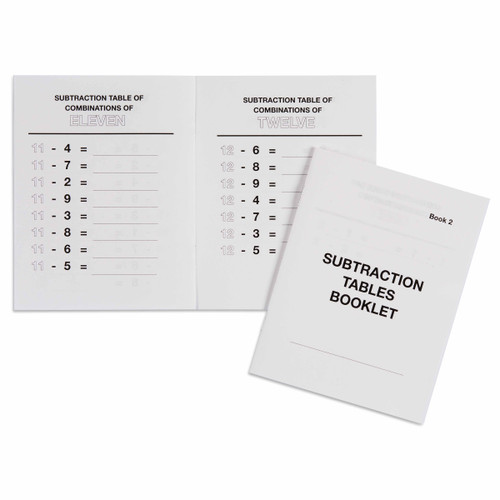 Subtraction Tables Booklet: 2