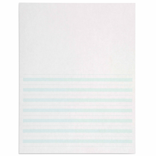 Writing Paper: Green Lines - 8.5 X 11 In (500)