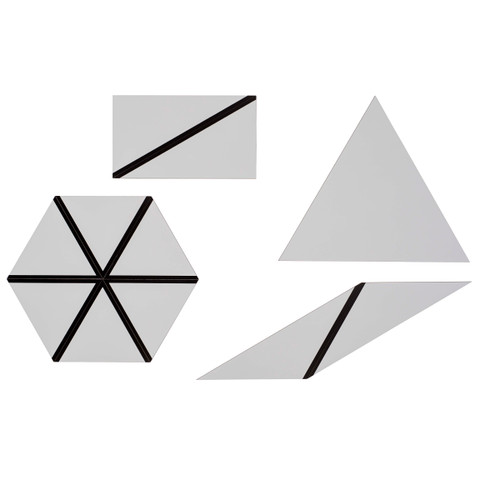 Set Of Gray Constructive Triangles