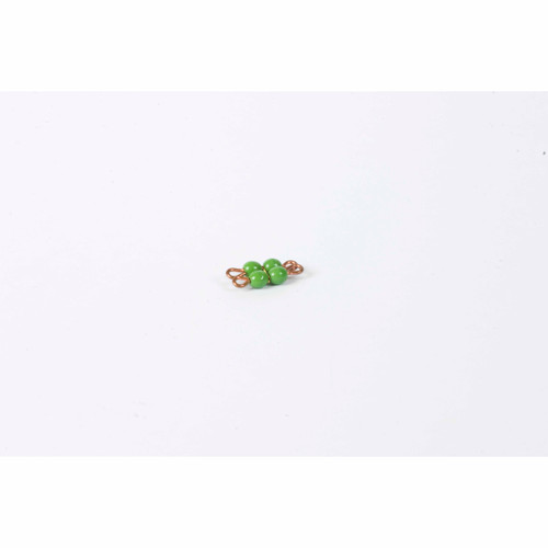 Individual Glass Bead Square Of 2: Green