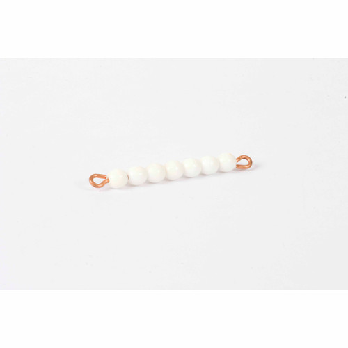 Individual Glass Bead Bar Of 7: White
