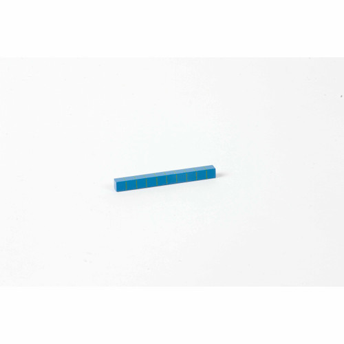 Geometric Hierarchy Of Number: Blue Bar 50x5x5 Mm