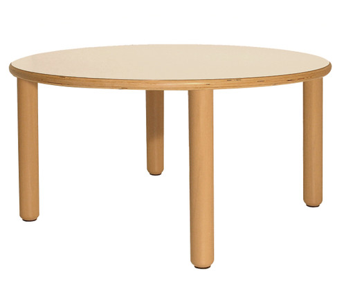 Round Wooden Table 90  with 76 cm high wooden legs Round Wooden Table 90  with 76 cm high wooden legs