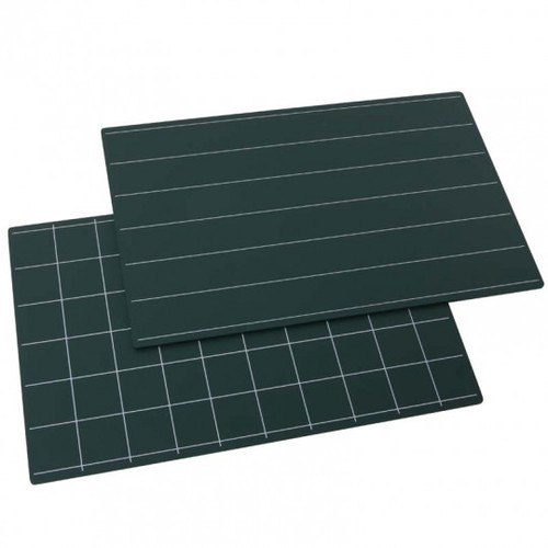 GREENBOARDS WITH LINES AND SQUARES: SET OF 2