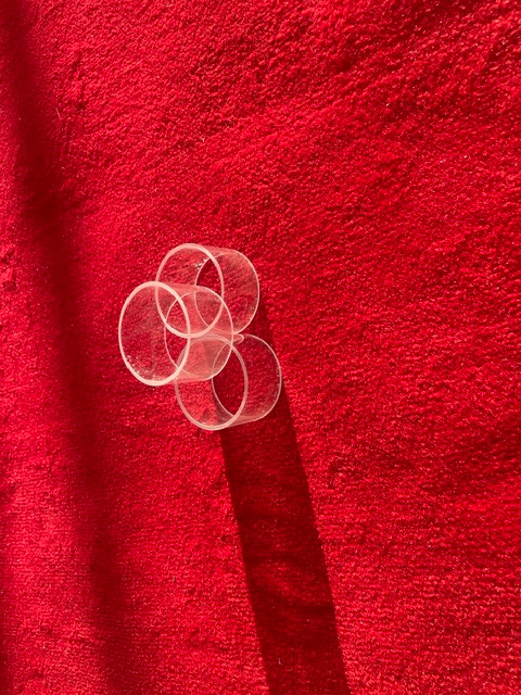 Plastic Stand For Geometric Solids- none genuine set of 3