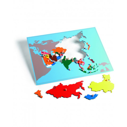 Puzzle Map of Asia