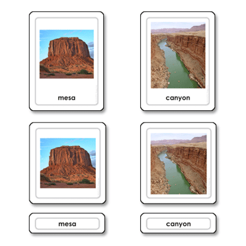 Land formations - 3 Part Cards (Kit 2)