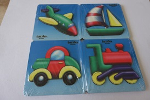 Transport Raised Puzzles Set of 4