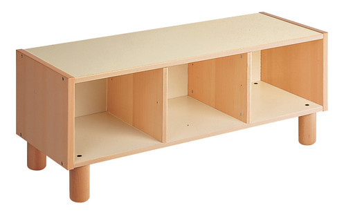 2 shelves cabinet with 3 compartments.